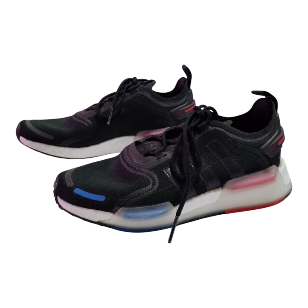 Adidas Men's NMD_V3 Boost Athletic Running Shoes Black Red Blue Sz 7